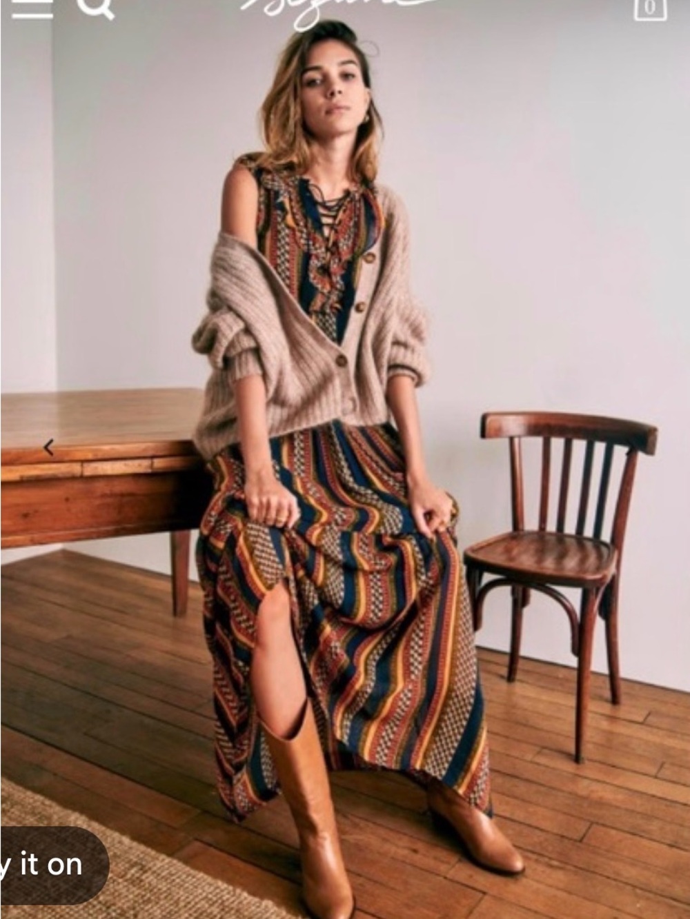 Sezane Delores maxi dress